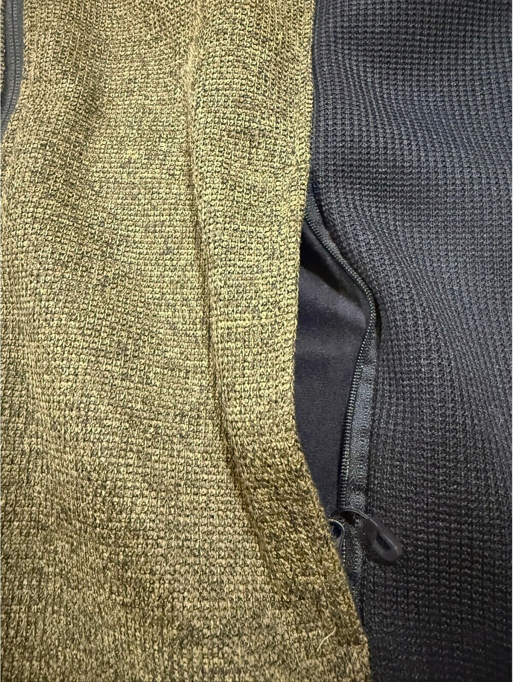 Spyder Core Sweater Jacket Men L Olive Black Full Zip Fleece Ski US Team - Picture 7 of 9